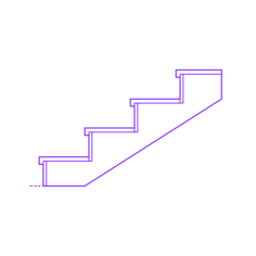 Buildings Stair Treads Risers Nosing Modern Vinyl Svg File, Free Vectors File